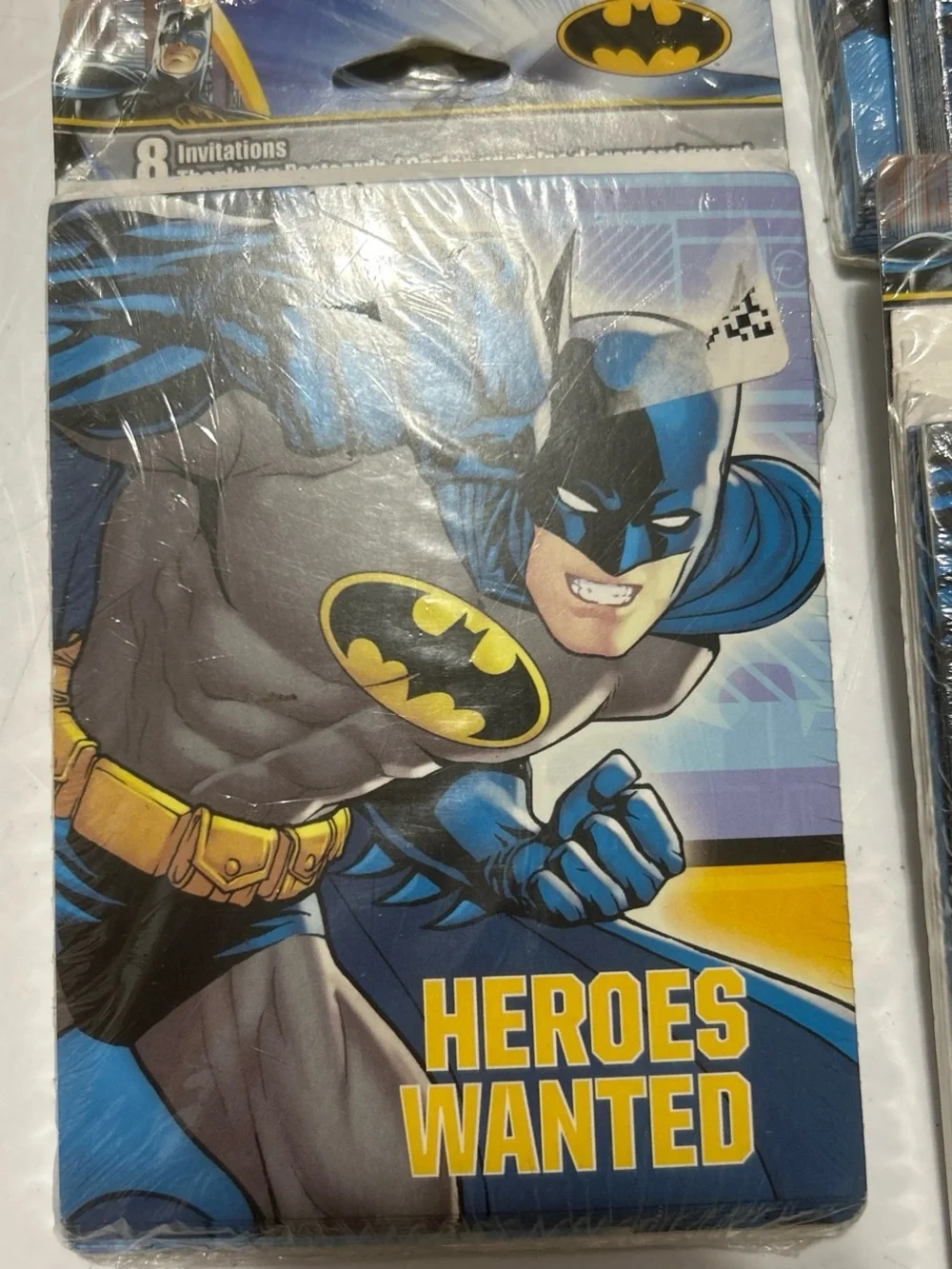 DesignWare Batman Party Invitations - Blue, Black, Yellow